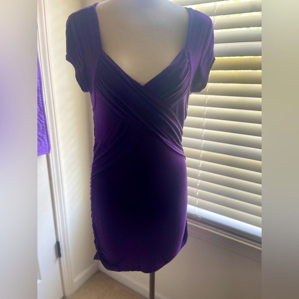Like new condition purple dress size large
